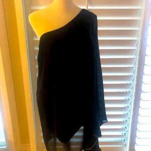 One Shoulder Black Dress